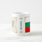 ブルガリア国旗+地図マグカップ コーヒーマグカップ (中央)