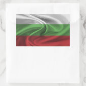 ブルガリア国旗 長方形シール (バッグ)