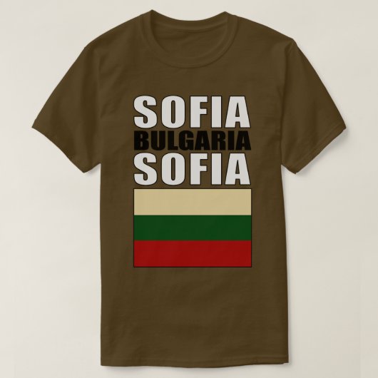 ブルガリア国旗 Tシャツ (デザイン正面)