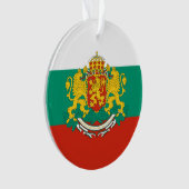 ブルガリア国旗Tricolor白緑レッド オーナメント (正面)