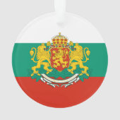 ブルガリア国旗Tricolor白緑レッド オーナメント (裏面)