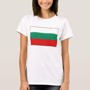 ブルガリア国旗x地図Tシャツ Tシャツ