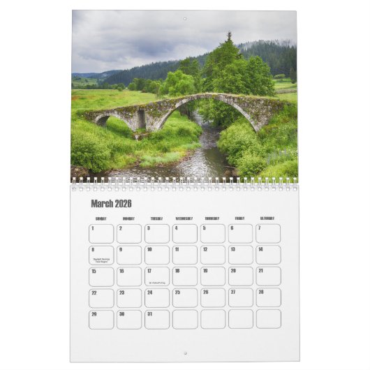 ブルガリア暦 カレンダー (3月 2026)