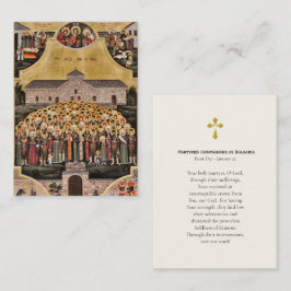 ブルガリア殉教の仲間祈りの言葉カード プレイスカード