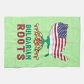 ブルガリア系アメリカ人ルーツ キッチンタオル (横)