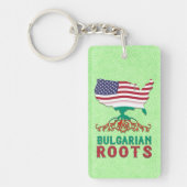 ブルガリア系アメリカ人ルーツ キーホルダー (正面)