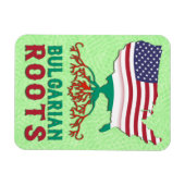 ブルガリア系アメリカ人ルーツ マグネット (横)