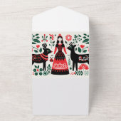 ブルガリア結婚式招待状RSVP オールインワン招待状 (外側)