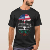 ブルガリア語と育つアメリカ人はブルガリアを   定着させます Tシャツ (正面)