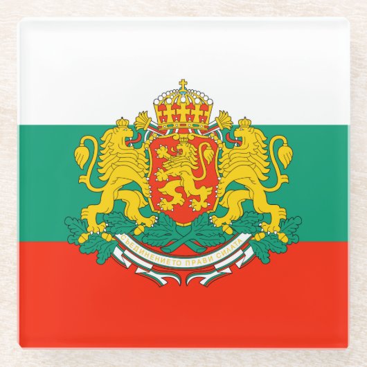 ブルガリア ガラスコースター (正面)