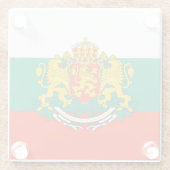 ブルガリア ガラスコースター (裏面)