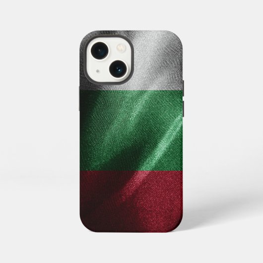 ブルガリア シルク旗 iPhoneケース (裏面)