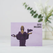 ブルガリア,ソフィアの聖ソフィア彫刻 ポストカード (スタンド正面)