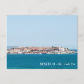 ブルガリア、ネーズブールシティーの表示 ポストカード (正面)