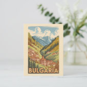 ブルガリア・パインターリーイラストレーショントラベルアートヴィンテージ ポストカード (スタンド正面)