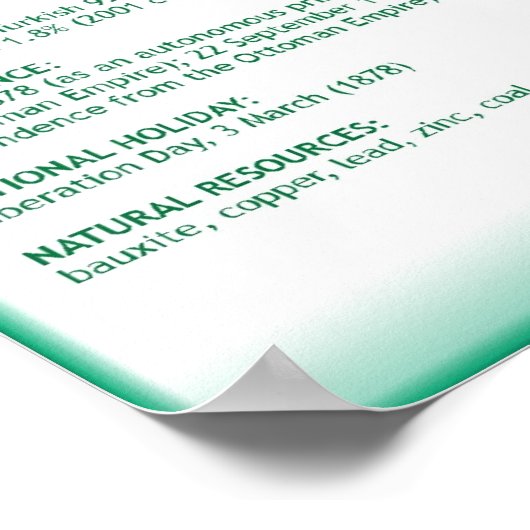 ブルガリア ポスター (角)