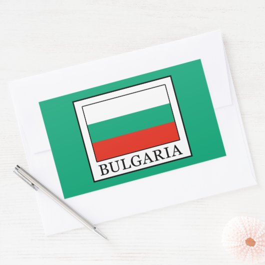 ブルガリア 長方形シール (封筒)