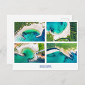 ブルガリア、黒海ビーチ、はがき シーズンポストカード (正面/裏面)