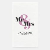 ブルガンディとブラックのMr. & Mrs. ウェディング (正面)