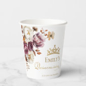 ブルガンディオータム秋フローラキンセアニェラ 紙コップ (裏面)