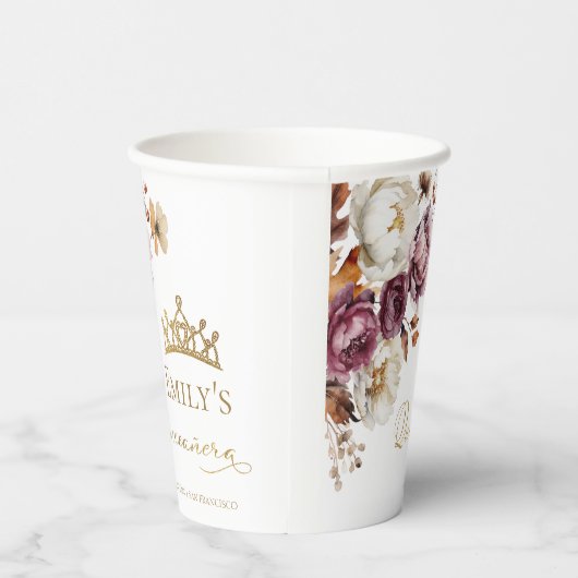 ブルガンディオータム秋フローラキンセアニェラ 紙コップ (右)