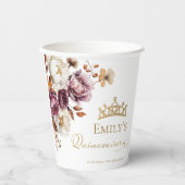 ブルガンディオータム秋フローラキンセアニェラ 紙コップ (正面)