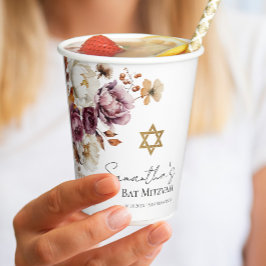 ブルガンディオータム秋フローラバルミツワー 紙コップ