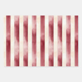 ブルガンディクリーム赤面フローラブライダルシャワー ラッピングペーパーシート (正面2)