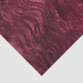 ブルガンディグラムフォイルグリッタータイガーストライプズ 薄葉紙 (詳細)