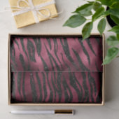 ブルガンディグラムフォイルグリッタータイガーストライプズ 薄葉紙 (ギフト)