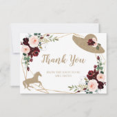 ブルガンディケンタッキーダービーサンキューカード サンキューカード (正面)