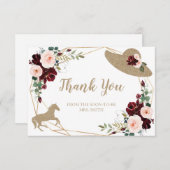 ブルガンディケンタッキーダービーサンキューカード サンキューカード (正面/裏面)