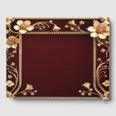 ブルガンディゴールデンフラワーズゲストブック ゲストブック (裏面)