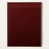 ブルガンディゴールデンフラワーズプランナー プランナー手帳 (裏面)