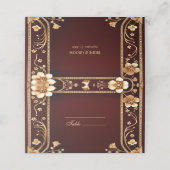 ブルガンディゴールデンフラワーズ座席表 プレイスカード