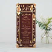 ブルガンディゴールデンフラワーズ結婚式 プログラム (スタンド正面)