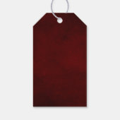 ブルガンディシャンパンアイボリーマウヴバラフローラ結婚ズ ギフトタグ (裏面)