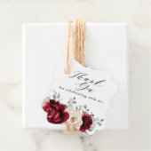 ブルガンディシャンパンアイボリーマウヴバラフローラ結婚ズ フェイバータグ (インサイチュ)