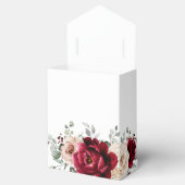 ブルガンディシャンパーニュアイボリーマウヴバラブライダルシャワー フェイバーボックス (オープン)