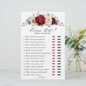 ブルガンディシャンパーニュアイボリーマウヴブライダルシャワーゲーム (スタンド正面)