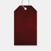 ブルガンディシャンパーニュアイボリーマウヴ結婚ェスへようこそ ギフトタグ (裏面)