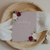 ブルガンディダスティーバラ予算結婚式招待状