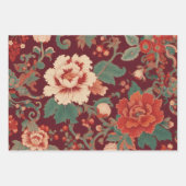 ブルガンディチノワセリーアンティークトイレデジュイフローラ ラッピングペーパーシート (正面2)