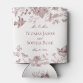 ブルガンディトイレジョイヴィンテージフローラ結婚式の引き出物 缶クーラー (裏面)