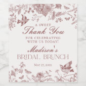 ブルガンディトイレデジュイフローラブライダルブルンチビリティー ワインラベル (シングルラベル)