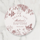 ブルガンディトイレデジュイヴィンテージフローラバプテスマ フェイバータグ (裏面)