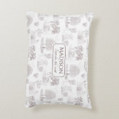 ブルガンディトイレデジュエネーム誕生デートベビー アクセントクッション (裏面(縦))