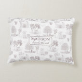 ブルガンディトイレデジュエネーム誕生デートベビー アクセントクッション (裏面)