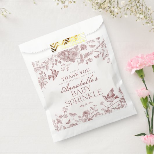 ブルガンディトイレフローラベビーふりかけデザート フェイバーバッグ (封をした状態)