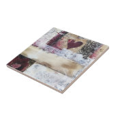 ブルガンディバレンタインデザインシリーズ14 タイル (側面)